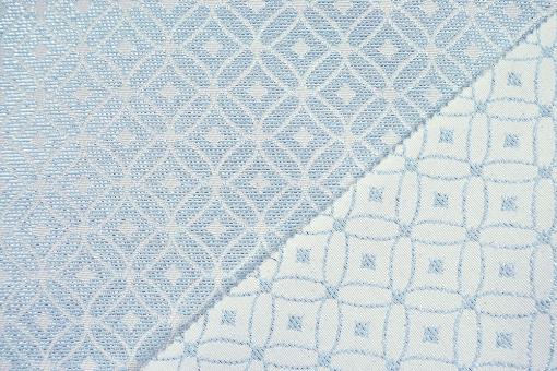 Kreisrauten - Glitzer-Jacquard - Hellblau 