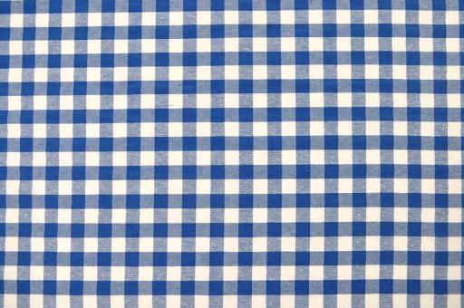 Dekostoff Vichy-Karo 1,5 cm - 280 cm breit - Blau/Weiß 
