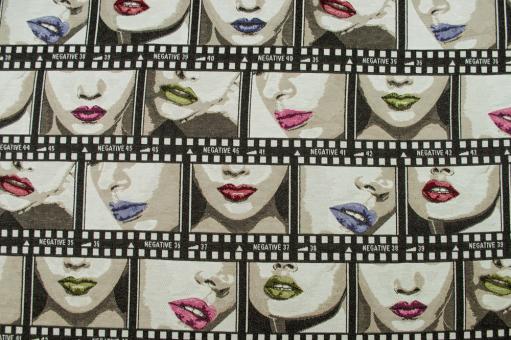 Jacquard-Dekostoff - Filmrolle Kiss 