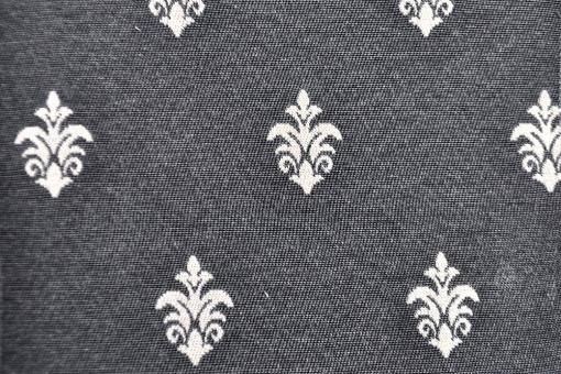 Jacquard - Fleur de Lys - Grau 