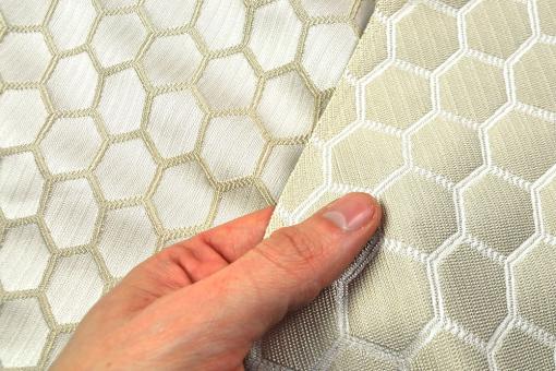 Jacquard Deluxe - Honeycomb - Champagner 