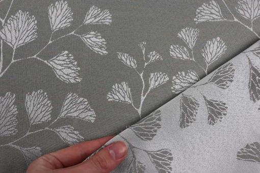 Jacquard-Dekostoff  - Eden - Grau 