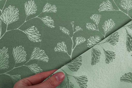 Jacquard-Dekostoff  - Eden - Grün 