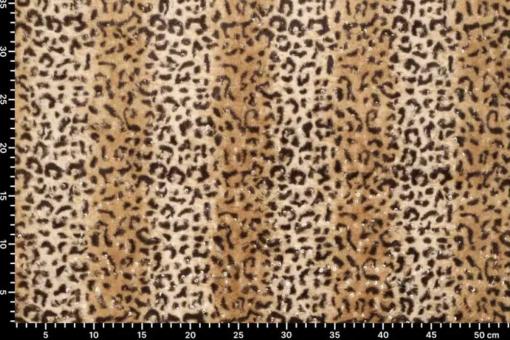 Fellimitat Leopard - Pailletten 
