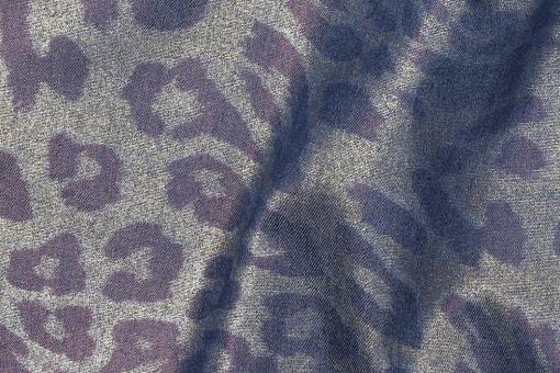 Jeansstoff Glamour - Leopard 