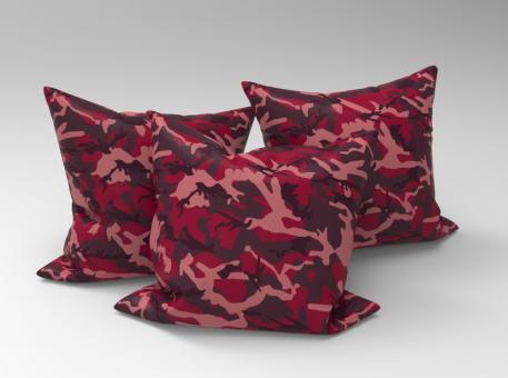 Polar-Fleece Tarnstoff Bordeaux
