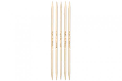 Strumpfstricknadeln Prym 15 cm - 3,5 mm Bambus 