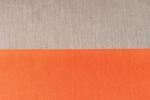 Outdoor-Stoff Toledo - Zweiseitig Grau/Orange