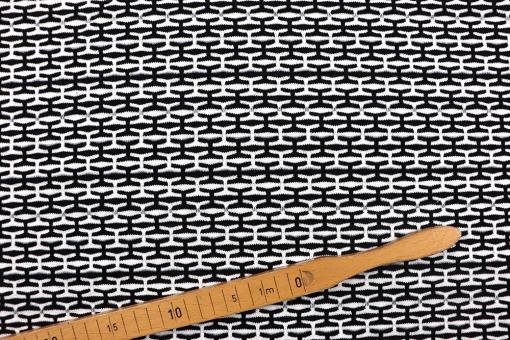 Strickstoff mit modernem Muster 