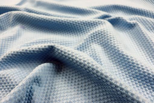 Strukturierter Strickstoff - Hellblau 