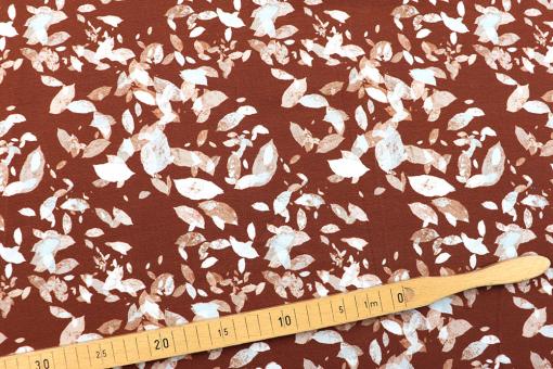 French Terry Stoff mit herbstlichen Design 