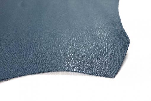 Echtleder-Haut Yuma - Stahlblau - 1,5 qm 