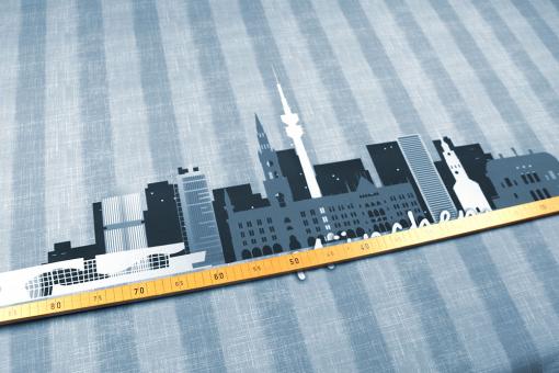 Outdoor-Stoff mit Streifen - Munich 