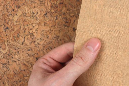 Kork-Stoff mit Maserung 