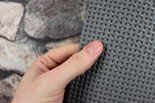 Anti-Rutsch-Stoff mit dunkelem Holz 