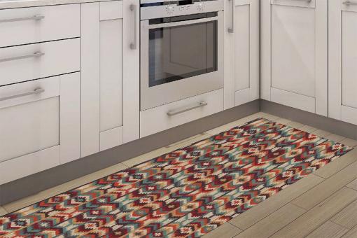 Anti-Rutsch-Stoff Jacquard mit Ethno Design 