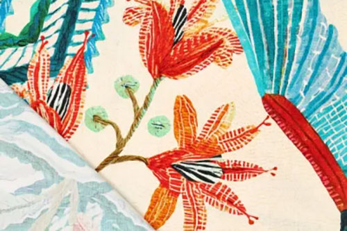 Viskosestoff mit Tukan 