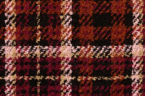 Tweed - Scottish Karo - Rot 