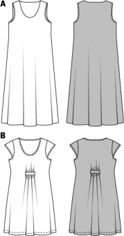 burda Schnittmuster 7100 - Kleid 