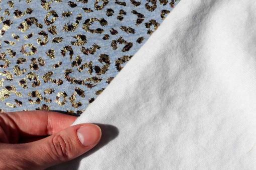 Alpen-Fleece - Luxury Leo - Grau/Gold 