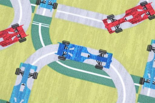 Baumwollstoff - Kart Racing 