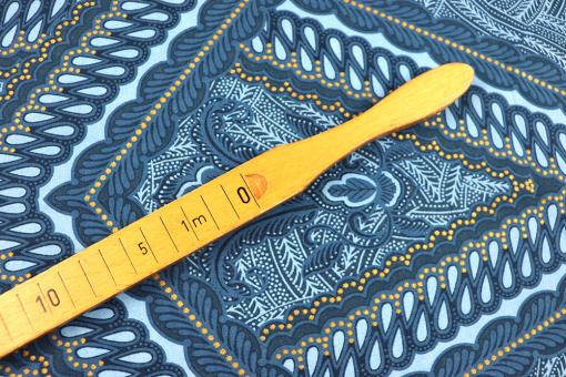 African Waxprint Style - Blau 