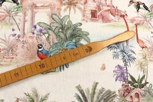 Dekostoff Baumwolle mit antikem Jungle 