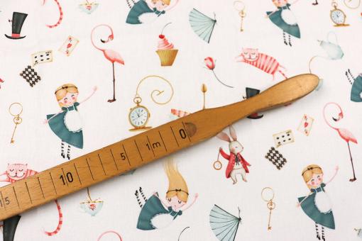 Baumwollstoff mit märchenhaftem Wunderreich 