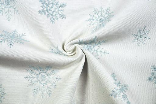 Snowflake - Glitzer-Jacquard - Hellblau 