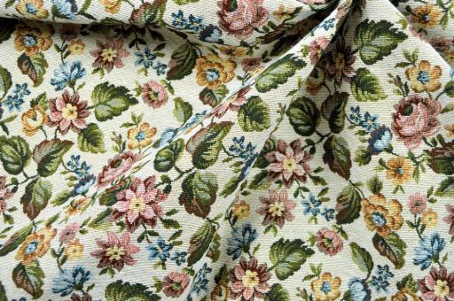 Gobelin-Stoff - Blumen-Mischung 