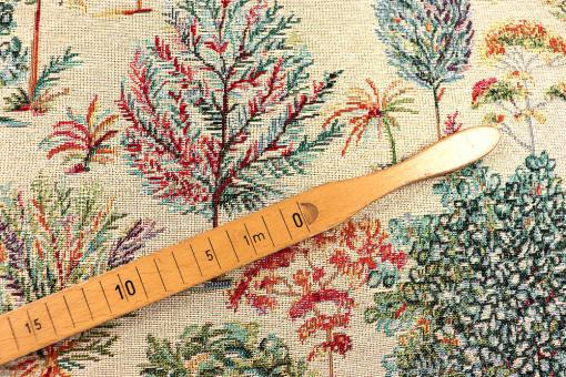 Gobelin-Stoff mit Bäumen 