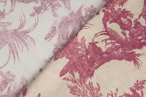 Möbelstoff Toile Premium - Naxos - Rot - 280 cm 