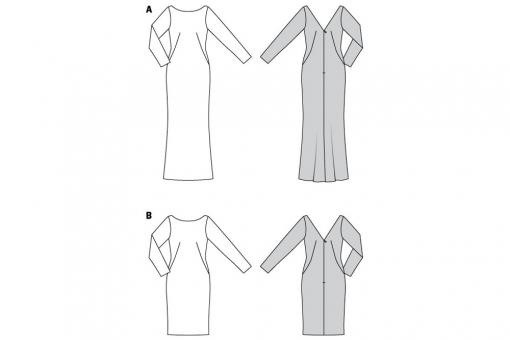 Burda Schnittmuster 6068 - Kleid mit schmaler Silhoutte 