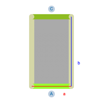 2mal Blickdichte Vorhänge B1 - schwer entflammbar-Konfiguration - 567020 