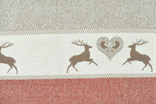 Melange-Jacquard zweiseitig - Landhaus-Mix 