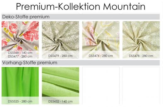 Deko-Stoff premium - Mountain - Aquarell-Rosen - 280 cm - Taupe 