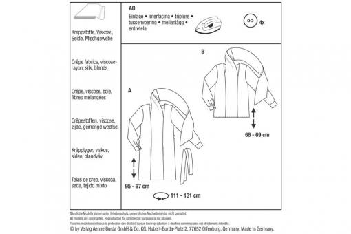 burda Schnittmuster 5947 - Kleid und Bluse 
