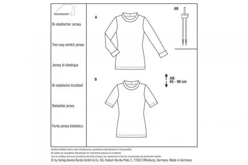 burda Schnittmuster 5970 - Figurbetontes Shirt 