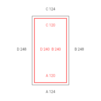 2mal Blickdichte Vorhänge B1 - schwer entflammbar-Konfiguration - 563639 