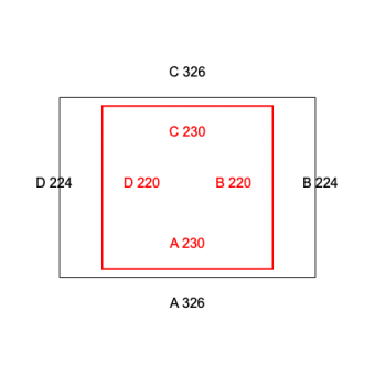 2mal Blickdichte Vorhänge B1 - schwer entflammbar-Konfiguration - 565868 