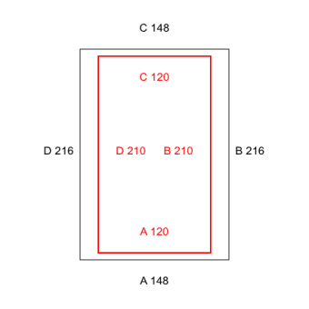 Blickdichte Vorhänge B1 - schwer entflammbar-Konfiguration - 566201 