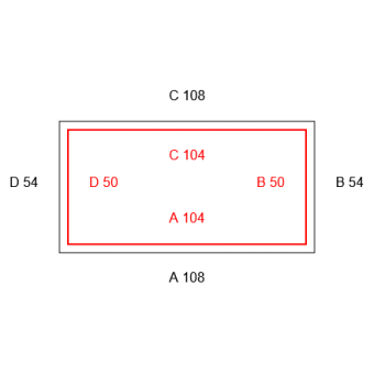 2mal Blickdichte Vorhänge B1 - schwer entflammbar-Konfiguration - 566949 
