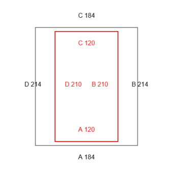 2mal Blickdichte Vorhänge B1 - schwer entflammbar-Konfiguration - 568517 