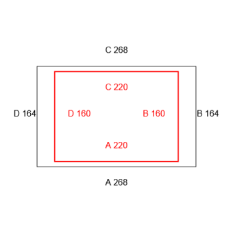 2mal Blickdichte Vorhänge B1 - schwer entflammbar-Konfiguration - 568701 