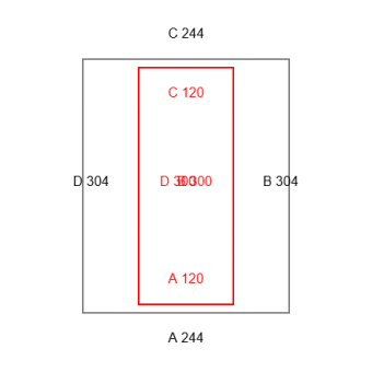 4mal Blickdichte Vorhänge B1 - schwer entflammbar-Konfiguration - 569116 