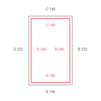 2mal Blickdichte Vorhänge B1 - schwer entflammbar-Konfiguration - 569140 
