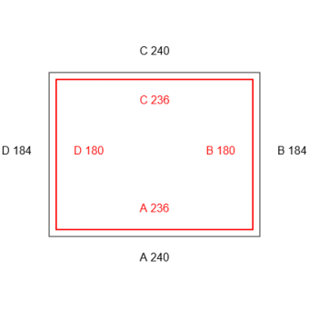 Blickdichte Vorhänge-Konfiguration - 551129 