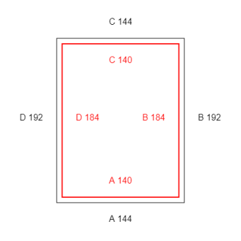 6mal Scheibengardinen-Konfiguration - 380017 