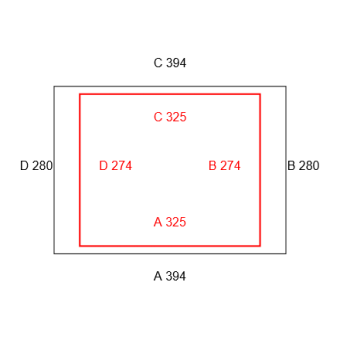 4mal Transparente Vorhänge -Konfiguration - 552794 