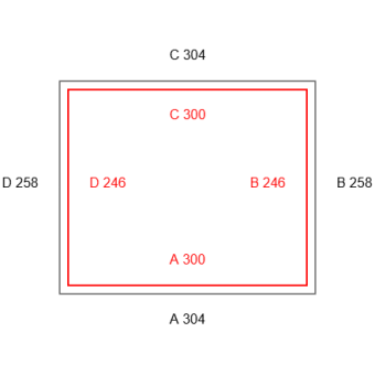 3mal Transparente Vorhänge -Konfiguration - 563030 